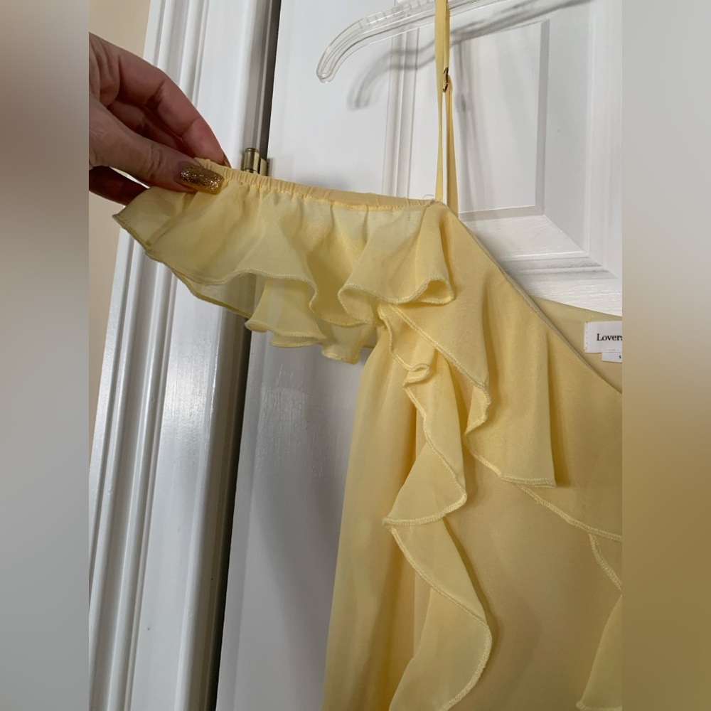 Lovers + Friends Marisol Yellow Ruffle Maxi Dress - Picture 8 of 9